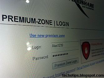 Hack Rapidshare premium account password