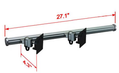 Wall Mount for Two Monitors No Arm Specs