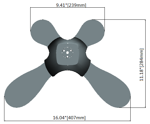 Free Standing Base Dimensions - Small