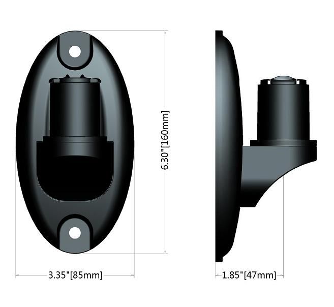 wall mount piece dimensions