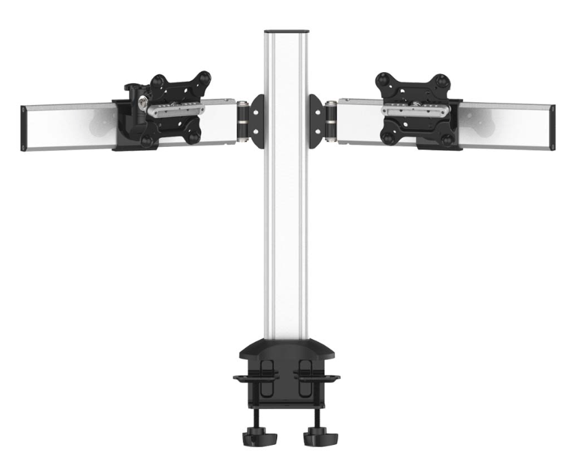 Dual Monitor Desk Mount for Apple w/ 2-in-1 Base & Low Profile