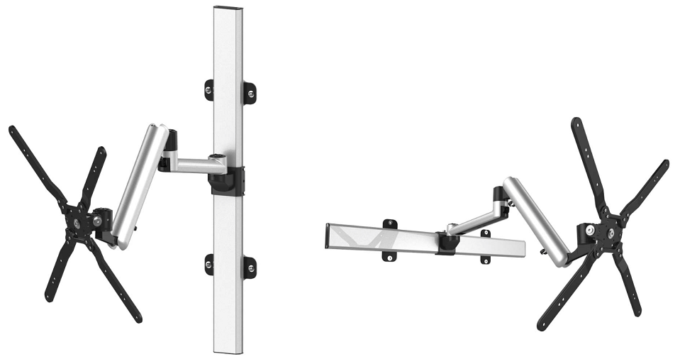 Corner TV Wall Mount - Spring Arm w/ Two Orientations BL-T353