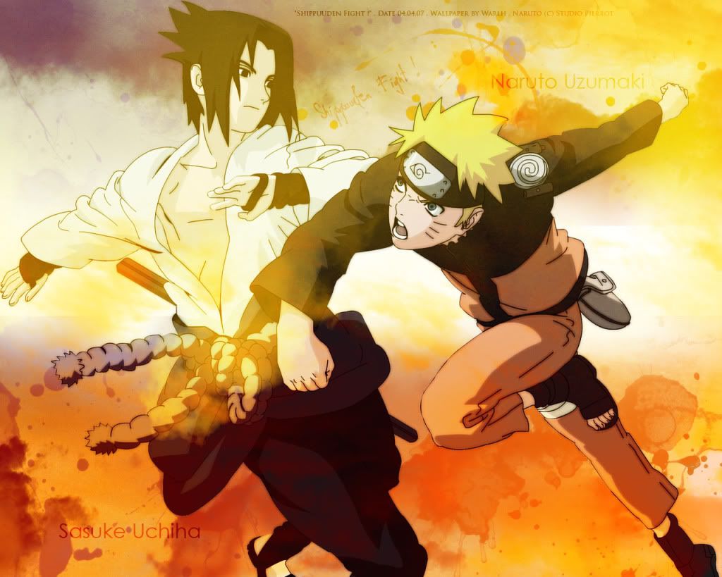 Naruto and Sasuke Shippuden Background