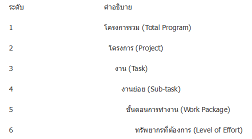 WBS_Levels