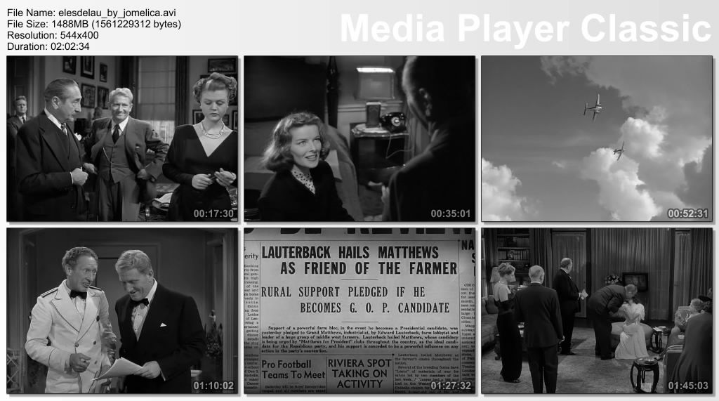 elestadodelaunioncapt zps1f22213a - El Estado de la Unión (1948) [DvdRip] [Dual Esp/Ing] [Drama]