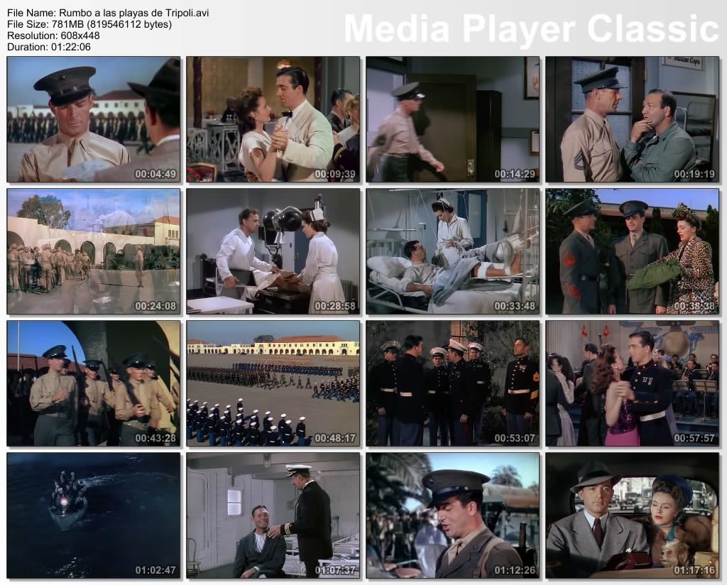 rumboalasplayascapt - Rumbo a las playas de Trípoli (1942) [DvdRip] [Dual Esp/Ing+Subt] [Bélico]