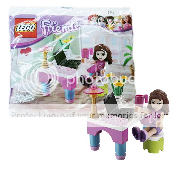 Lego Friends Olivia's Desk Set 30102 RARE New Mint in SEALED Polybag