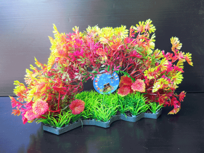 Plastic Color Water Plant Tree Fish Tank Aquarium Ornament Decor
