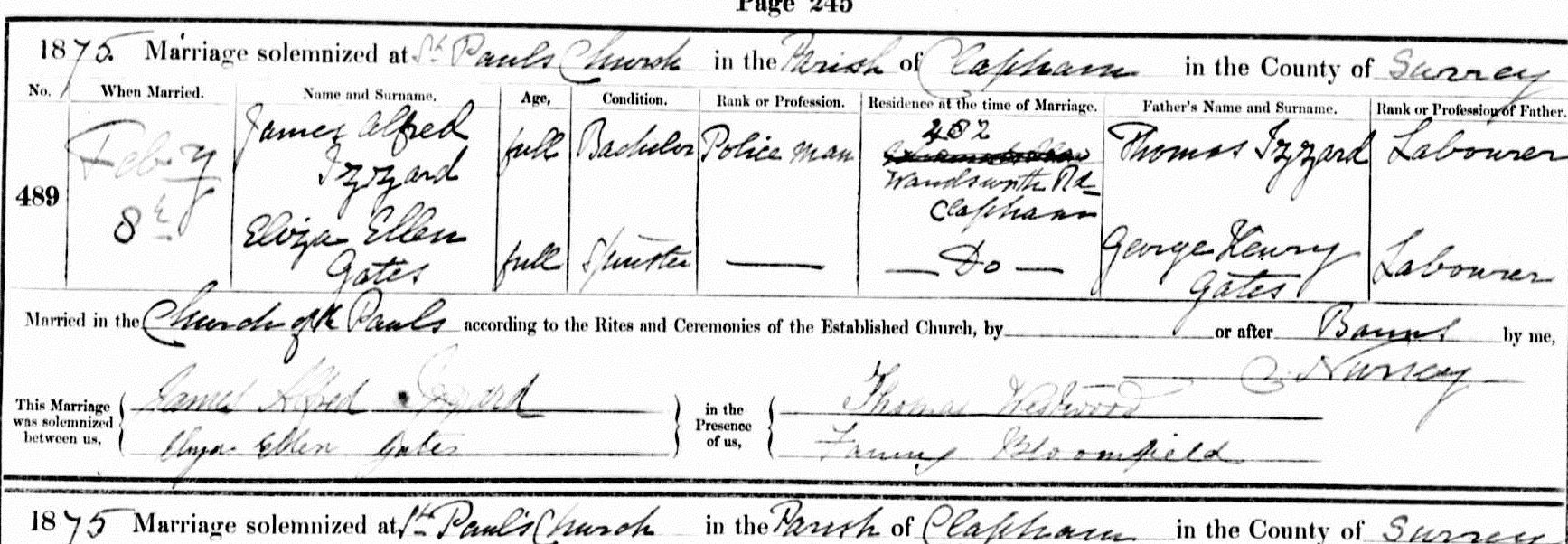 Chief Inspector James Alfred Izzard - Jack The Ripper Forums ...